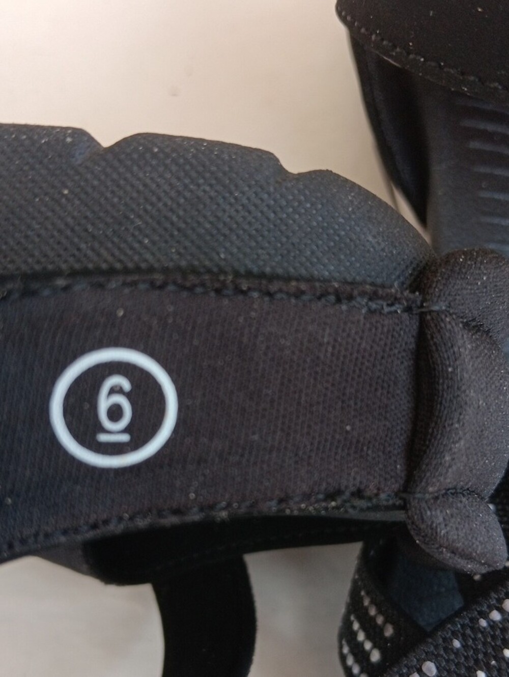 Skechers Black Strappy Sport Sandals with White Dotted Accents.New! Size 6 - Picture 6 of 8